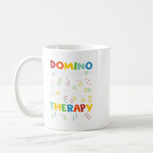 Domino is My Therapy Dominoes Master Game Players  Coffee Mug