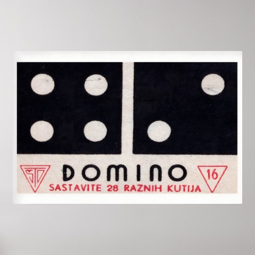 Domino - Matchbox Print - Aesthetic Wall Art