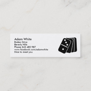 Domino Mini Business Card