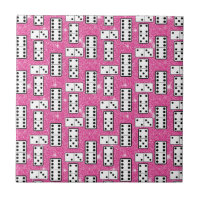Domino Pieces Dominoes Board Game Pink Glitter