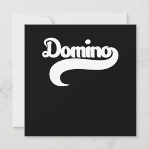 Domino Player Dominoes Tiles Puzzler Game Gift Invitation