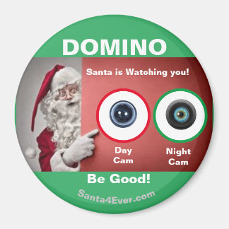 DOMINO Santa is Watching you! Day and Night Magnet