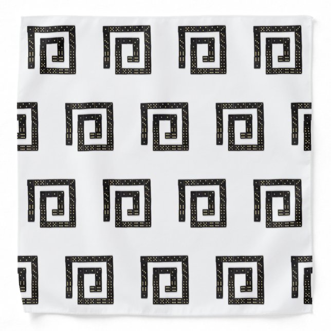 Domino Spiral Bandana (Front)