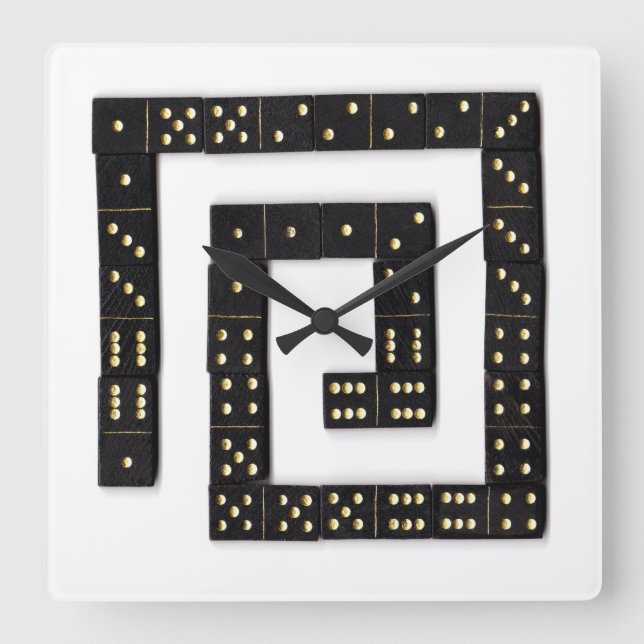 Domino Spiral Clock (Front)