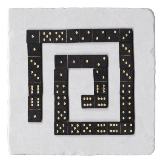 Domino Spiral Trivet (Front)