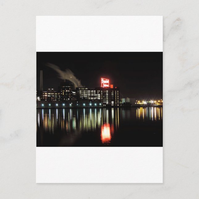 Domino Sugar Baltimore at Night Postcard (Front)