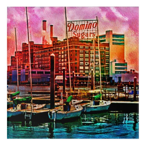 Domino Sugars at Dawn Baltimore Maryland Acrylic Print