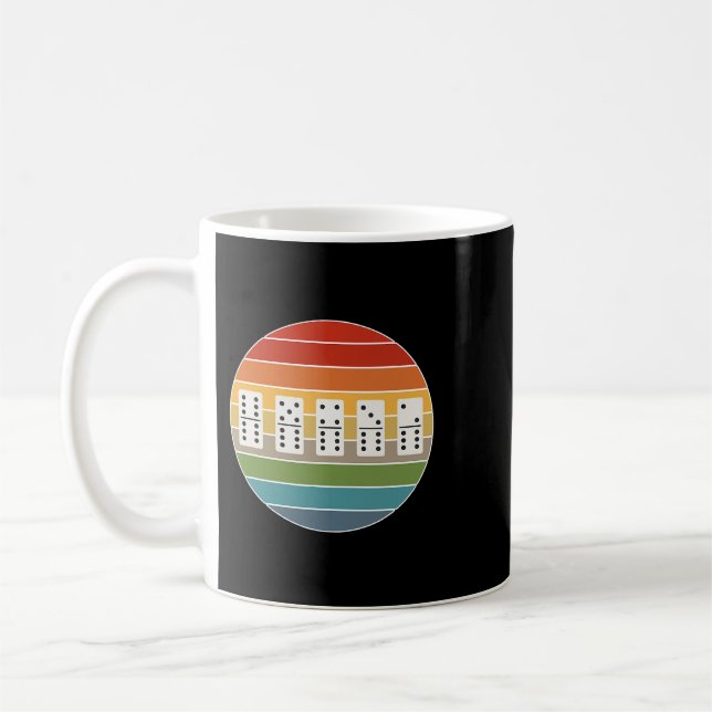 Dominoe I Retro I Dominoes Game Night Domino Playe Coffee Mug (Left)