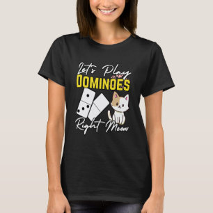 Dominoes and Cats Player Domino T-Shirt