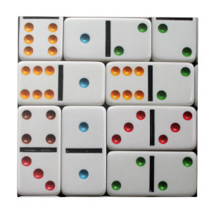 Regulation Elegance Appraisal Domino Game Decorative Ceramic Tiles | Zazzle