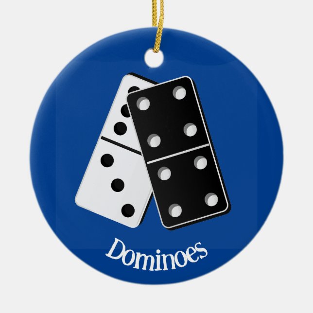 Dominoes Design Ornament (Front)