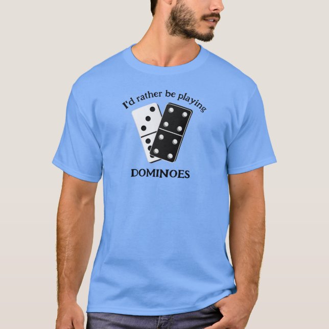 Dominoes Design Tee Shirt T-Shirt (Front)