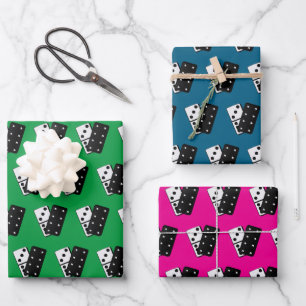Dominoes Design Wrapping Paper Sheets