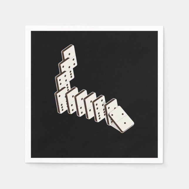 Dominoes Dominoe Game Game Night Napkins (Front)