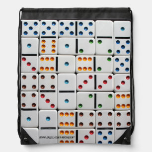 Dominoes Drawstring Backpack