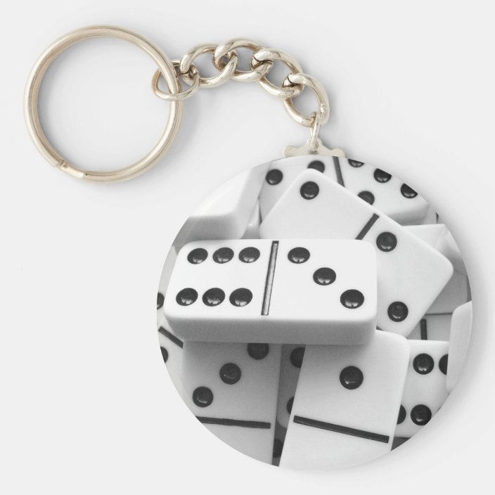 Dominoes Keychain 006 | Zazzle.com