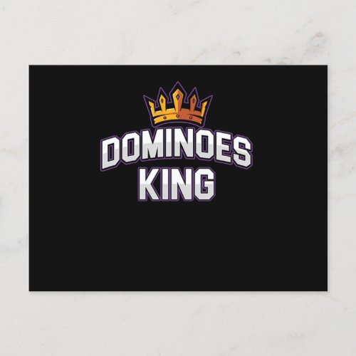 Dominoes King Dominoes Tiles Puzzler Game Gift Postcard