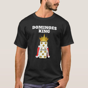 Dominoes King Mens Dominoes Player Boys Dominoes T-Shirt