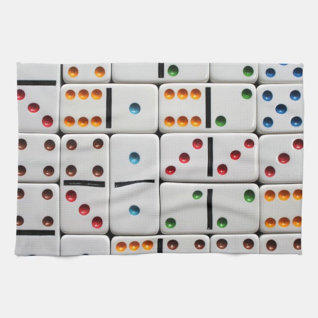 Dominoes kitchen towel (Horizontal)