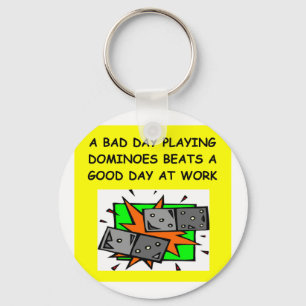 DOMINOES player Keychain