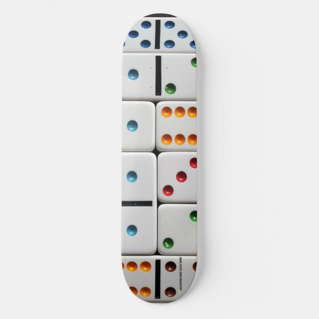 Dominoes skateboard deck (Front)