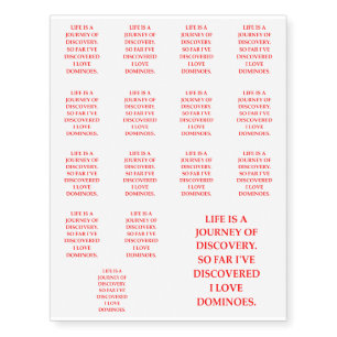 DOMINOES TEMPORARY TATTOOS