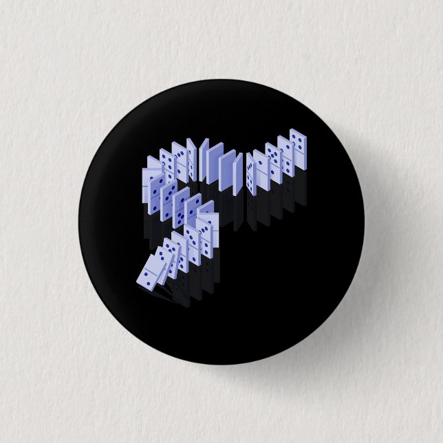 Dominoes Tiles Domino Player Dominoes Lover Strate Button (Front)