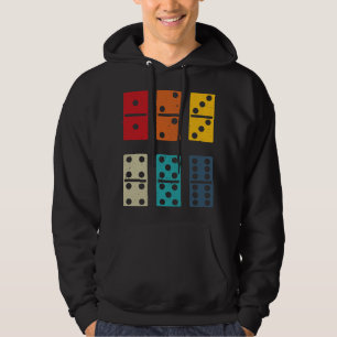 Dominoes tiles retro cool colors dominoes player g hoodie