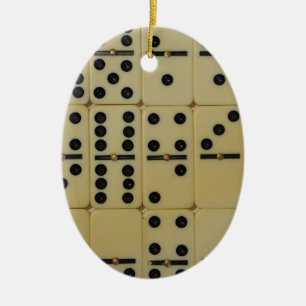 Dominos Ceramic Ornament
