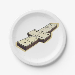 Dominos Game Paper Plates