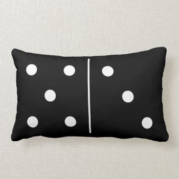 Dominos Game Piece Lumbar Pillow by pixelholic at Zazzle