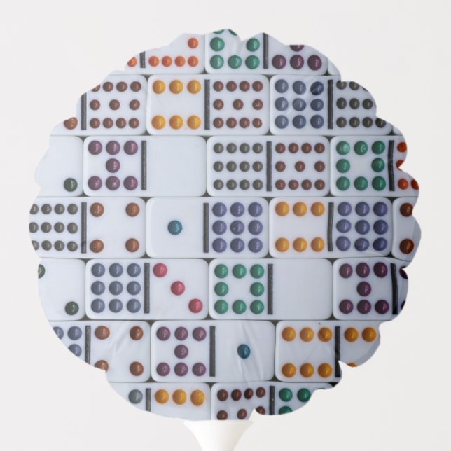 Dominos Numbers Game Balloon (Back)