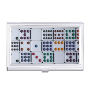 Dominos Numbers Game Business Card Case