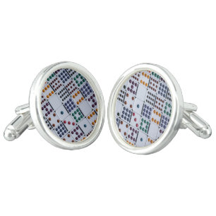 Dominos Numbers Game Cufflinks