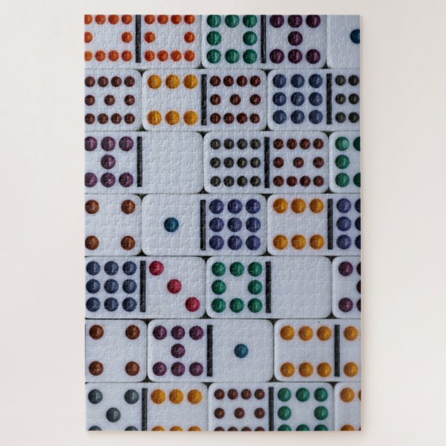 Dominos Numbers Game Jigsaw Puzzle (Vertical)