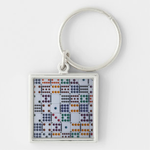 Dominos Numbers Game Keychain