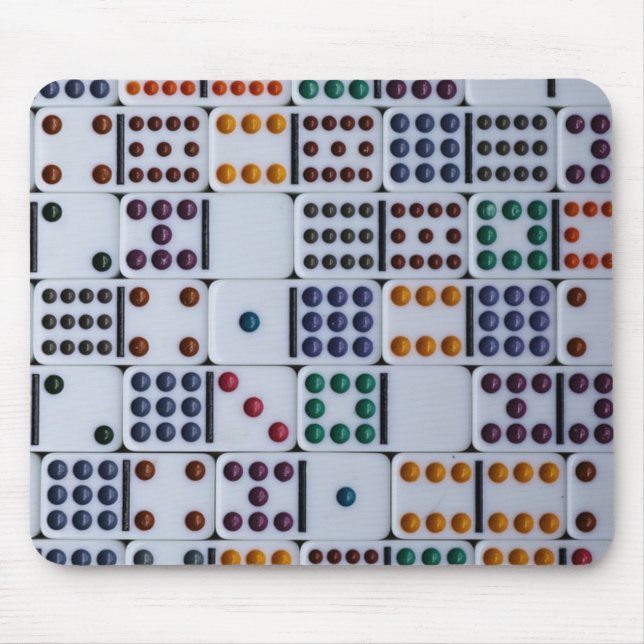Dominos Numbers Game Mouse Pad (Front)