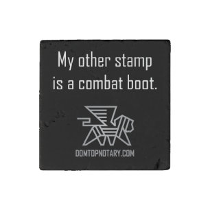 DomTopNotary My Other Stamp Stone Magnet