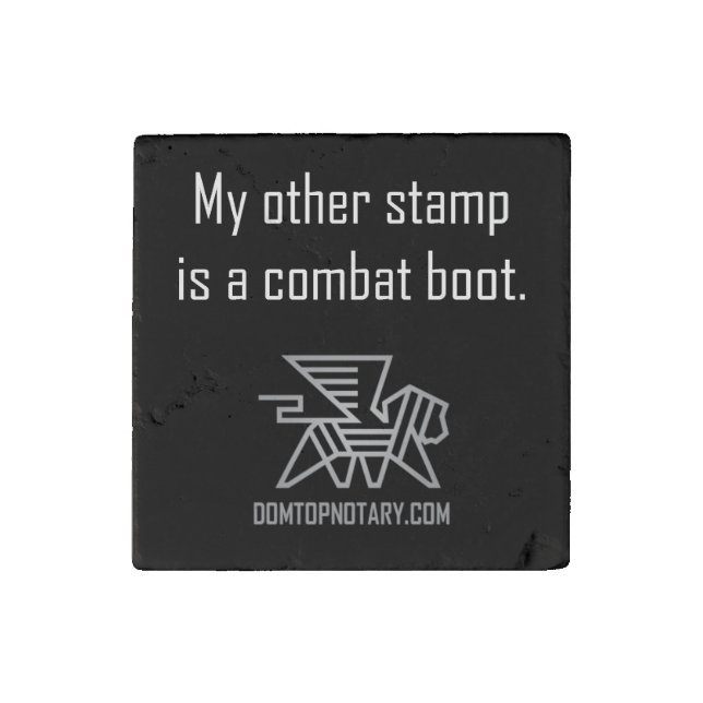 DomTopNotary My Other Stamp Stone Magnet (Front)