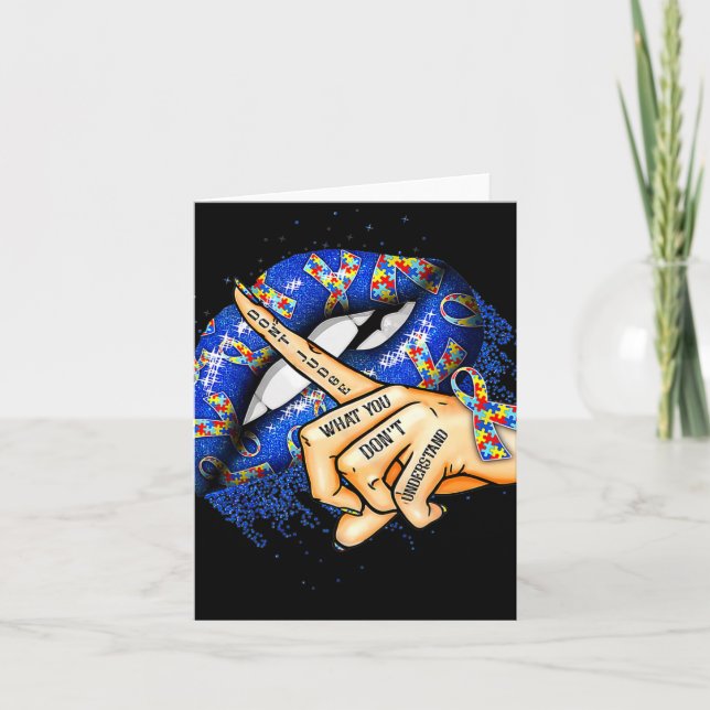 Don&#39;t Judge What You Don&#39;t Understand Auti Card (Front)