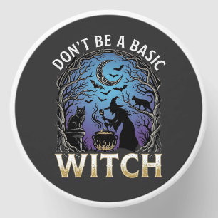 Don Be Basic Witch Halloween Cauldron Black Cats Mini Candle Favors