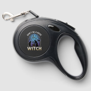 Don Be Basic Witch Halloween Cauldron Black Cats Retractable Pet Leash