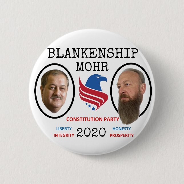 Don Blankenship for President 2020 Button (Front)