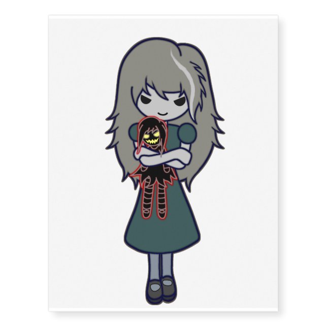 Don & Carrie (One of The Haunted Trio) Temporary Tattoos (Front)