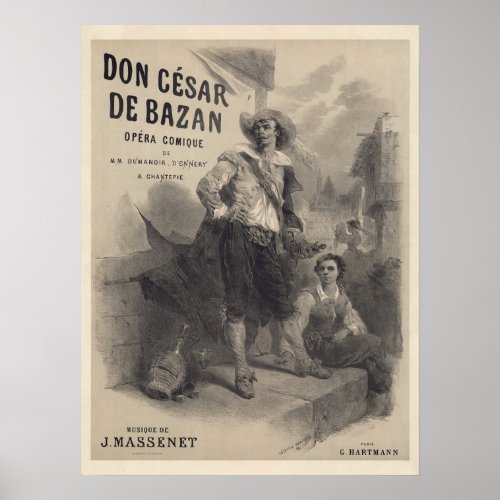 Don Csar de Bazan premire poster 1872