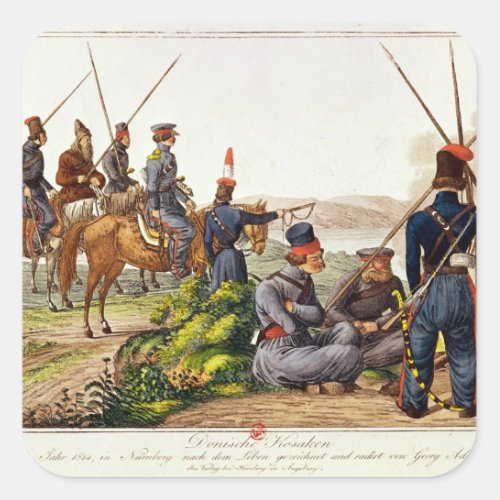 Don Cossacks in 1814 Square Sticker