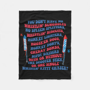 Don Drunk Patriotic Vintage 4th Of July Flag Funny Fleece Blanket