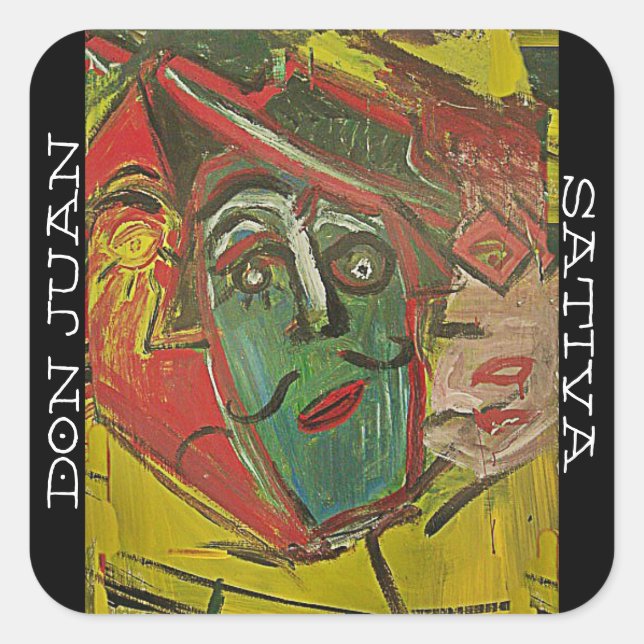DON JUAN SATIVA SQUARE STICKER (Front)