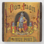 Don Juan White Port Wine packing label Stone Coaster