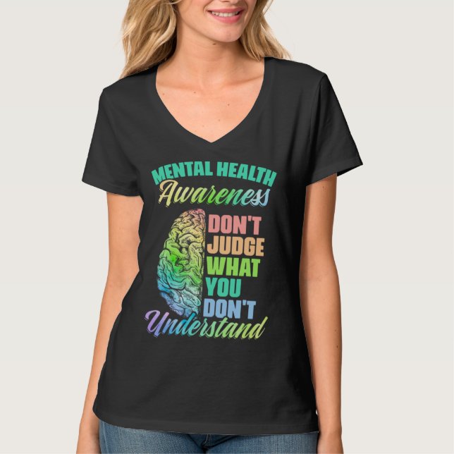Don Judge Mental Illness Support Mental Health Awa T-Shirt (Front)